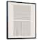 Designart - Minimal Geometric Lines And Squares IV - Modern Canvas Wall Art Print in Black Frame